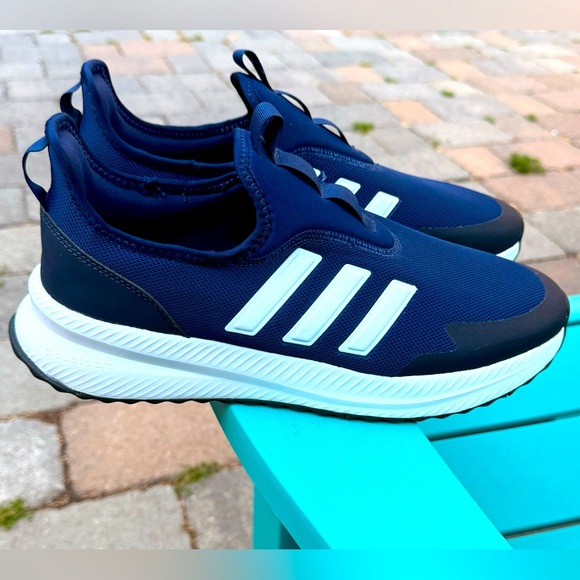 MENS ADIDAS X_PLR PULSE ATHLETIC SLIP-ON SHOES DARK BLUE / CLOUD WHITE / CARBON - Picture 4 of 9